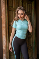 Foundation SS Tee - Aqua