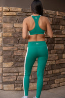 Dynamic Full Length Legging - College Green / Whisper White