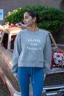 Sylvie Sporty Sweater - Pilates Heather Grey
