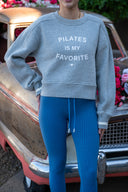 Sylvie Sporty Sweater - Pilates Heather Grey