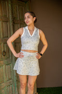 Lila Polo Bra Top - Snow Blue Bells