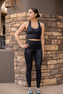 Sultry Legging - Black Cosmic Ripple