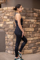 Sultry Legging - Black Cosmic Ripple