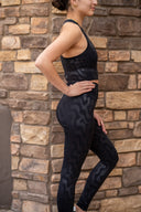 Notch Bra - Black Cosmic Ripple