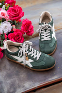 Sasha Sneakers - Green Suede