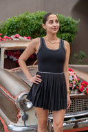 Point Dress - Black / White