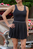 Point Dress - Black / White