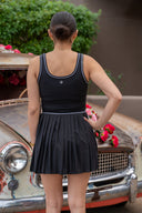 Point Dress - Black / White