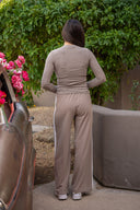 Louise Rib Long Sleeve - Latte