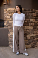 Louise Rib Long Sleeve - White