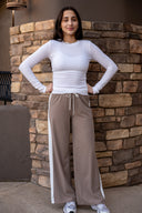 Louise Rib Long Sleeve - White