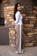 Louise Rib Long Sleeve - White