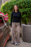 Louise Rib Long Sleeve - Black