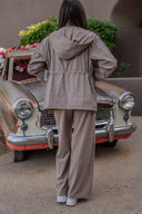 Reggie Water Repellant Jacket - Latte / Black