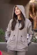 Reggie Water Repellant Jacket - Latte / Black