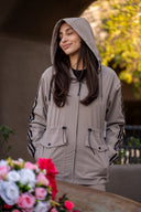 Reggie Water Repellant Jacket - Latte / Black