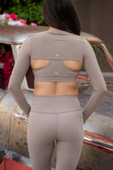 Amelia Airweight Lite Shrug - Latte