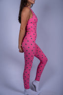 Yara Top - Flamingo Fronds Waffle