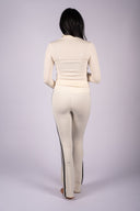 Raquel High Waist Supplex Flare 30 - Creme / Black