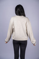 Boyfriend Game Day Sweatshirt - Feather Grey