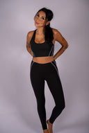 Power Stride Legging - Black / White