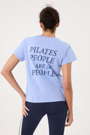 Emily Crew Neck Relax Fit Tee Pilates- Bell Blue