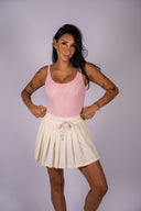 Cadiz Pleated Skirt- Cream