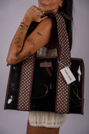 Case-Mate Espresso Polka Dot Bow Jelly Tote Bag