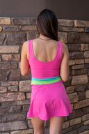 Remi Dress - Strawberry Ice Colorblock