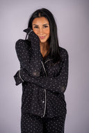 Luxe Dot PJ Top - Black