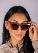 Park Ave Polarized Sunglasses - Taupe Tort Gradient