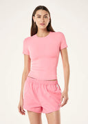 Foundation Short Sleeve Tee- Pink Lemonade