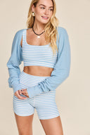 Sparrow Short - Blue Stripes