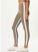 Sam High Waist Rigor Leggings- Lentil/White