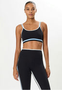 Eva Rigor Double Strap Bra- Black/Skylight