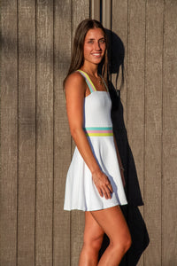 Miriam Dress - Rose Blush Colorblock
