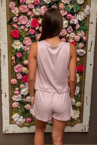 Horizon Rib Short - Pink Pearl