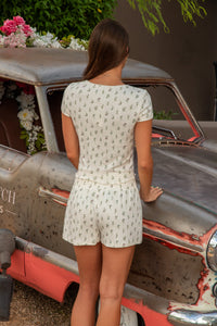 Montana Floral Top - Crystal