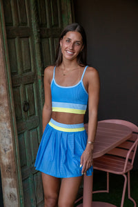 Eva Top - Marina Blues Colorblock