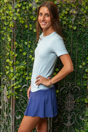 Essential Ladder Stitch Tee - Ice Blue