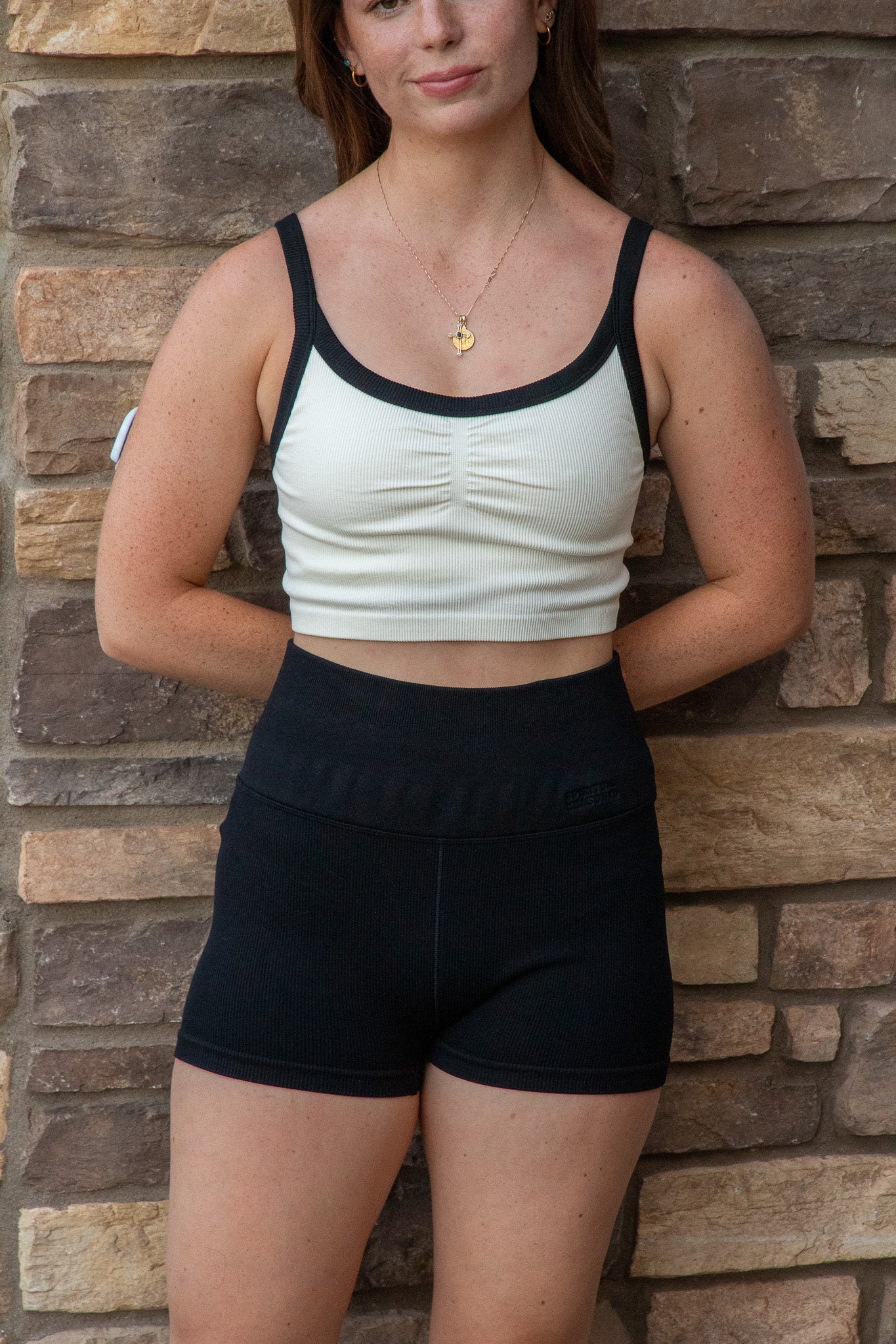 Seamless Luca Crop Tank- White