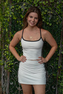 Top Spin Rib Top- Crystal