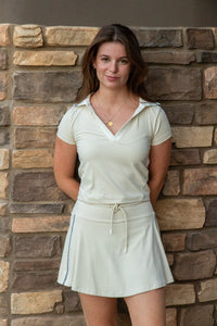 Elissa Polo Top - Cream