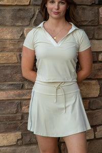Elissa Polo Top - Cream
