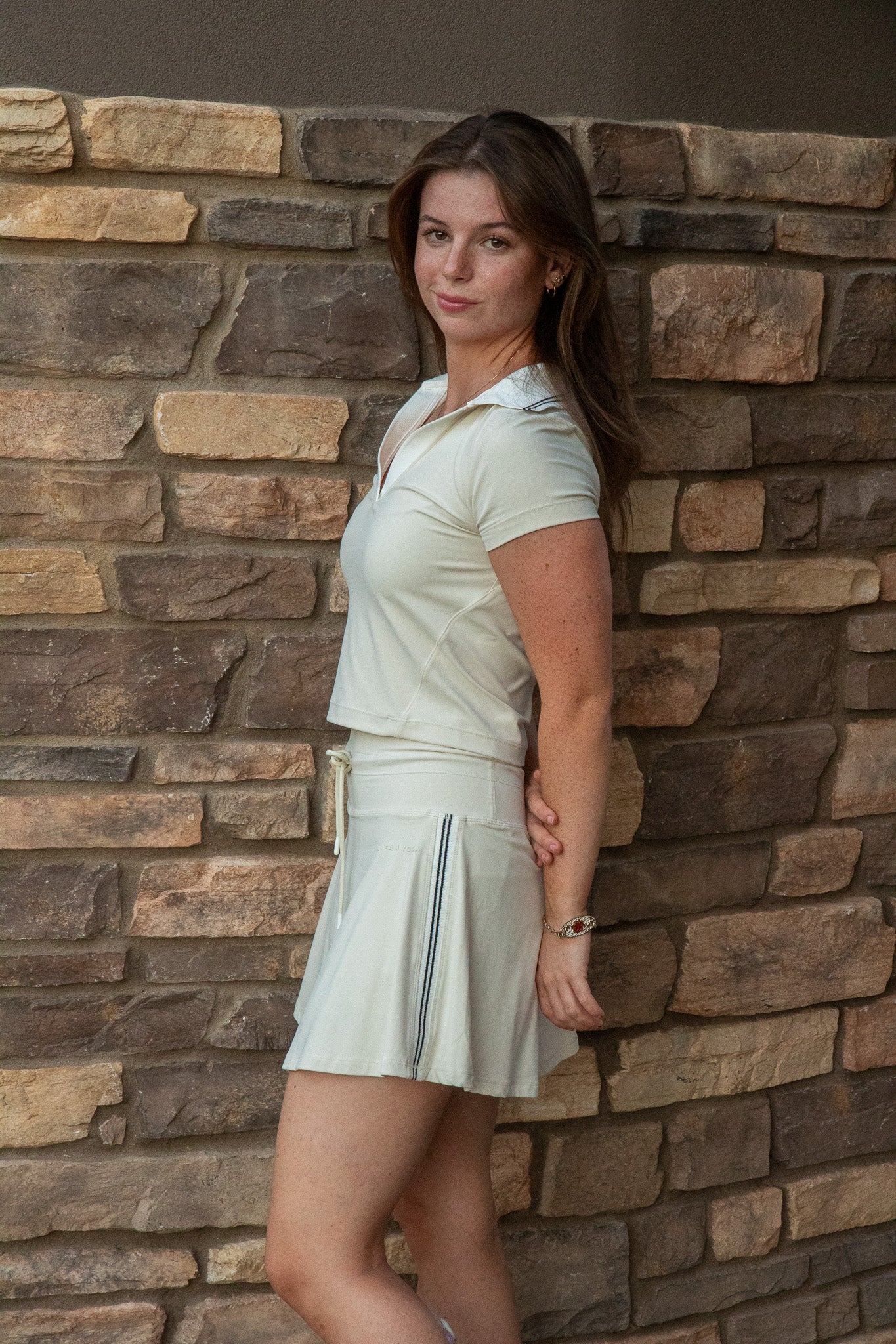 Elissa Polo Top - Cream