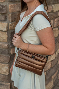Bum Bag/Crossbody- Pearl Chestnut