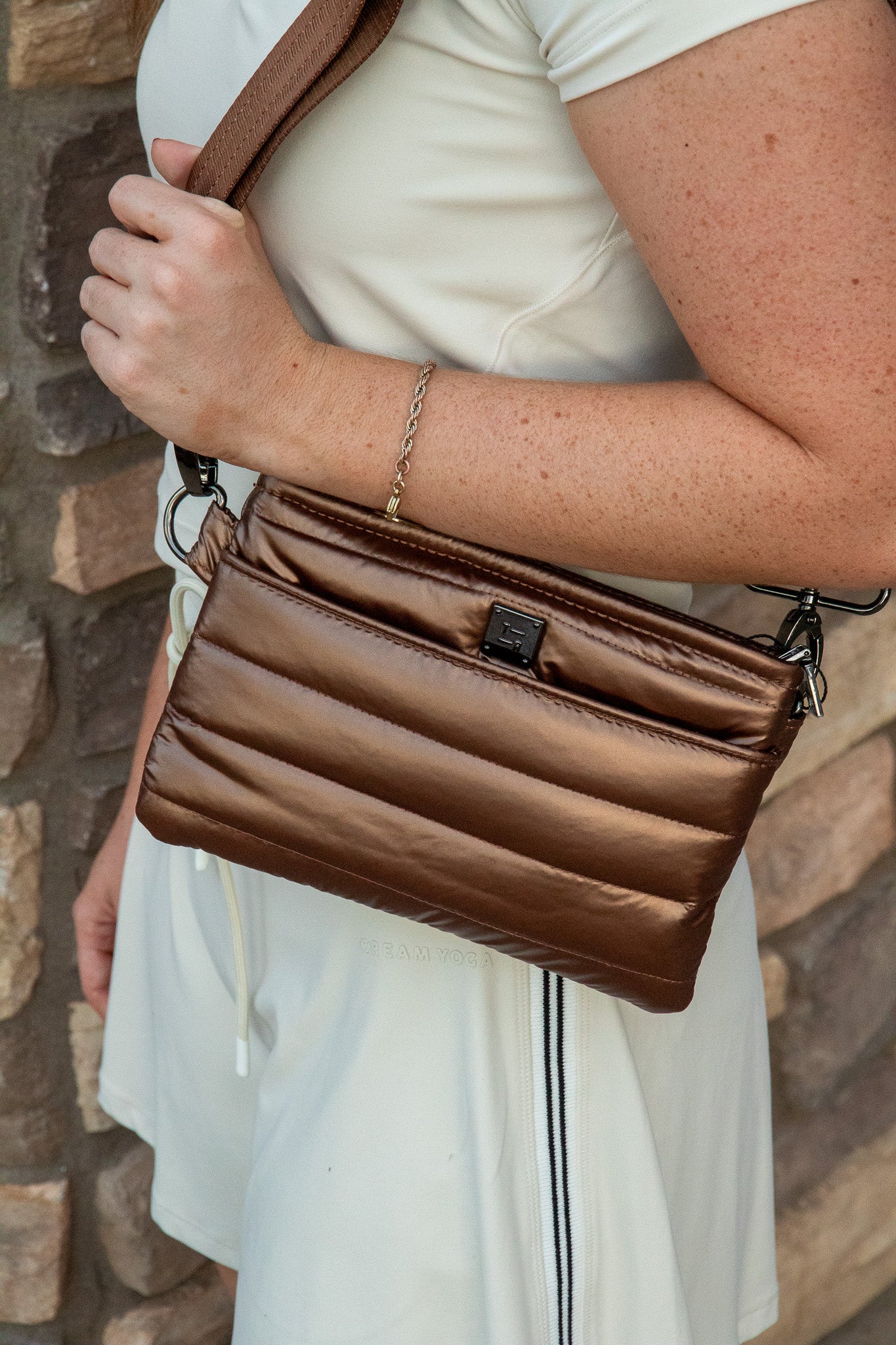 Bum Bag/Crossbody- Pearl Chestnut