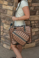 Sporty Spice Pickle Bag- Dark Nude Patent