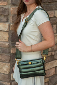 Bum Bag/Crossbody- Pearl Olive