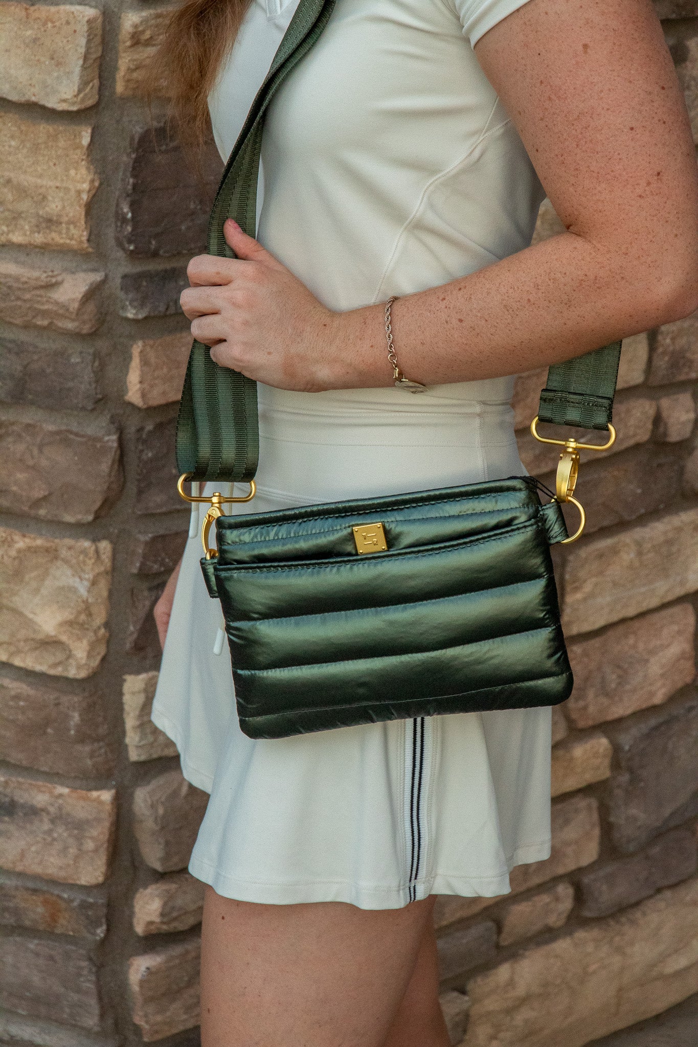 Bum Bag/Crossbody- Pearl Olive